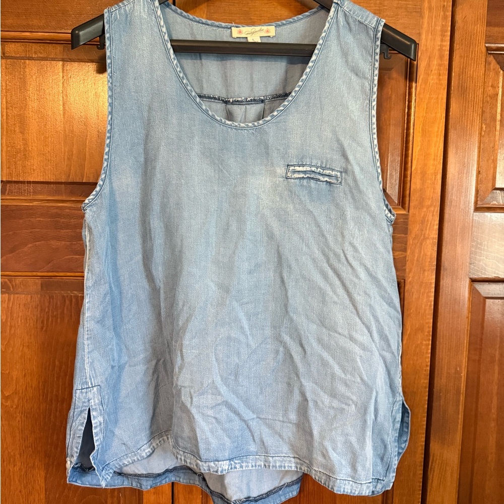 Denim Sleeveless Top